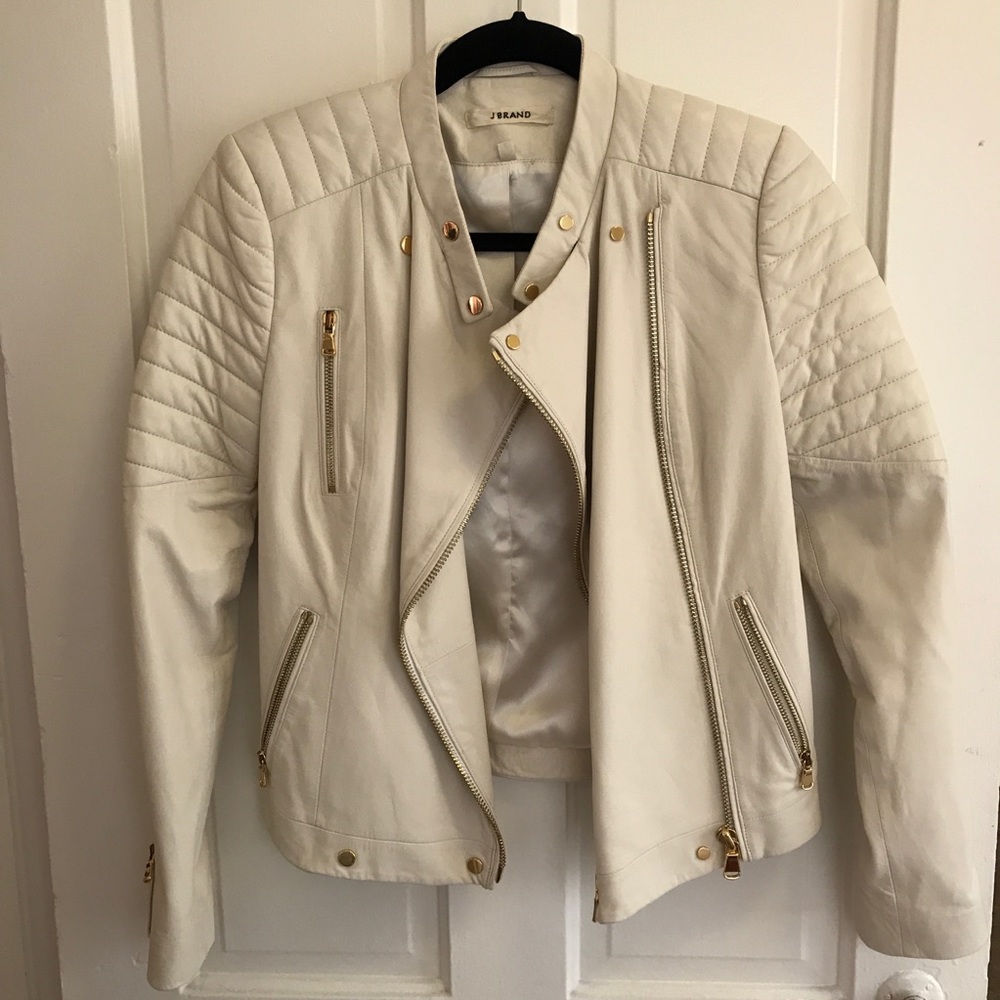 J brand leather moto jacket